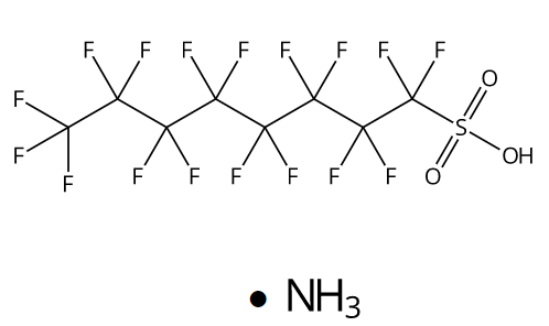 甲醇中全氟辛基磺酸铵(含支链)溶液，100μg/mL Ammonium perfluorooctanesulfonate (including branched chain) Solution in Methanol, 100μg/mL