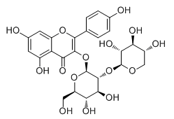 山奈酚3-O-桑布双糖苷 Kaempferol 3-sambubioside