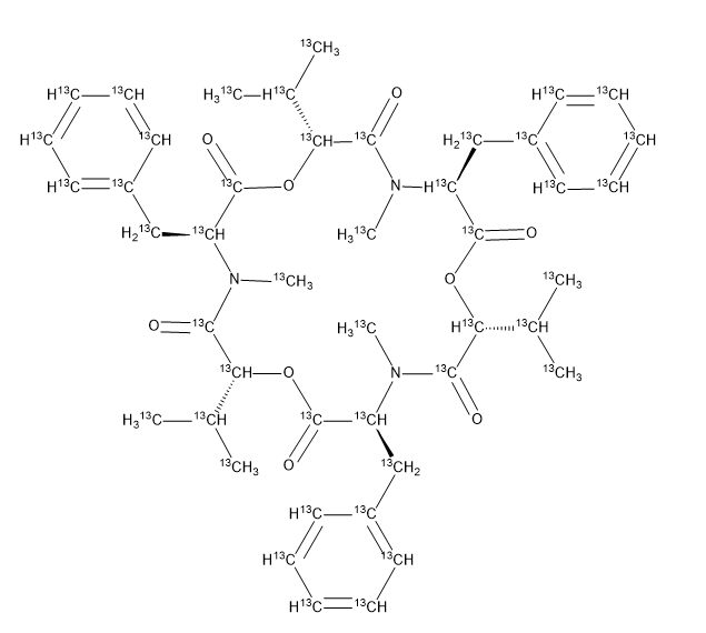 乙腈中白僵菌素-13C45溶液，5μg/mL Beauvericin-13C45 Solution in Acetonitrile, 5μg/mL