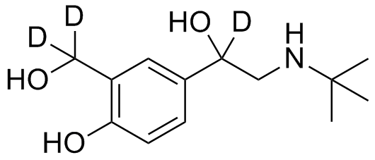 乙腈中沙丁胺醇-D3溶液，100μg/mL Salbutamol-d3 Solution in Acetonitrile, 100μg/mL