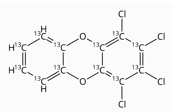 壬烷中1,2,3,4-四氯二苯并对二恶英-13C12溶液，0.2μg/mL 1,2,3,4-Tetrachlorodibenzo-p-dioxin-13C12 Solution in Nonane, 0.2μg/mL