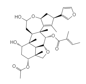 二甲基亚砜中1-Deacetylnimbolinin B溶液，1000μg/mL 1-Deacetylnimbolinin B Solution in DMSO, 1000μg/mL