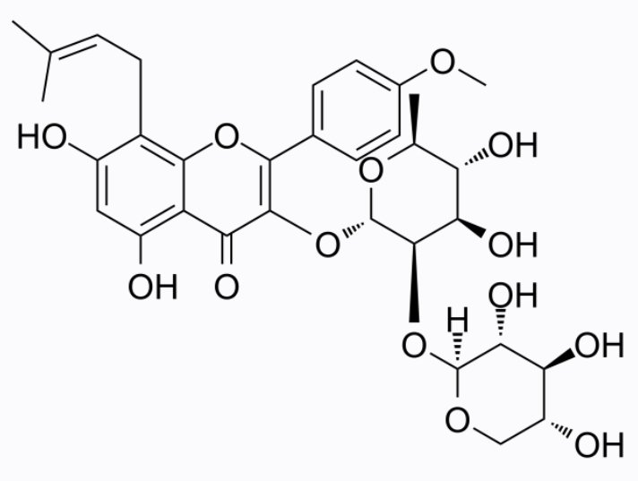 二甲基亚砜中箭藿苷 B溶液，1000μg/mL Sagittatoside B Solution in DMSO, 1000μg/mL