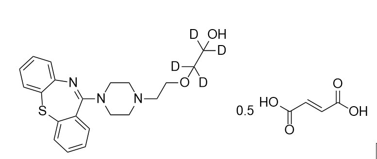 甲醇中喹硫平-D4半富马酸盐溶液，100μg/mL Quetiapine-d4 hemifumarate Solution in Methanol, 100μg/mL