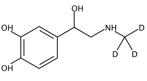 甲醇中rac-肾上腺素-D3 (N-甲基-D3)溶液，1000μg/mL rac-Epinephrine-d3 (N-methyl-d3) Solution in Methanol, 1000μg/mL