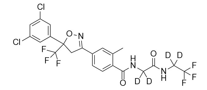 乙腈中氟雷拉纳-D4溶液，100μg/mL Fluralaner-d4 Solution in Acetonitrile, 100μg/mL
