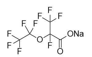 甲醇中全氟-2-乙氧基丙酸钠盐溶液，5μg/mL Perfluoro-2-ethoxypropanoic acid sodium salt Solution in Methanol, 5μg/mL