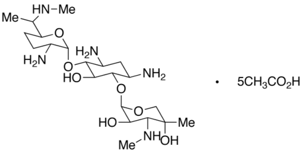 甲醇/水中庆大霉素C1五乙酸盐溶液，100μg/mL Gentamicin C1 pentaacetate salt Solution in Methanol/Water, 100μg/mL