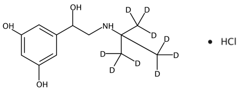 甲醇中特布他林-D9盐酸盐溶液，100μg/mL Terbutaline-d9 hydrochloride Solution in Methanol, 100μg/mL