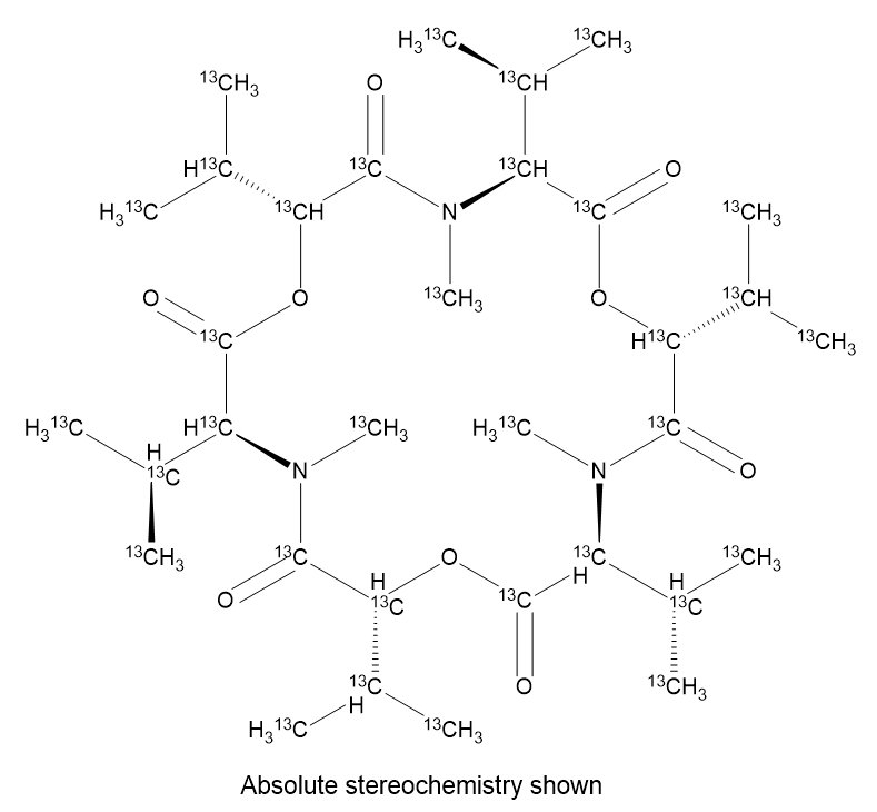 乙腈中恩镰孢菌素B-13C33溶液，1μg/mL Enniatin B-13C33 Solution in Acetonitrile, 1μg/mL