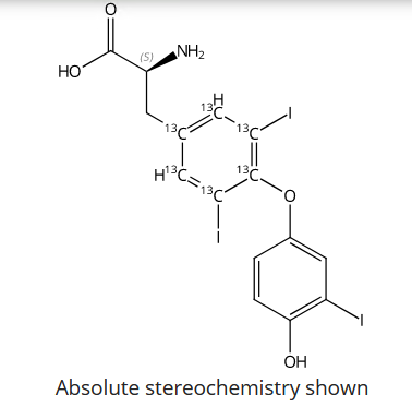 甲醇中碘塞罗宁-13C6溶液，100μg/mL Liothyronine-13C6 Solution in Methanol, 100μg/mL