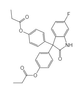 乙腈中6-氟双丙酚丁溶液，100μg/mL 6-Fluoro oxyphenisatin dipropionate Solution in Acetonitrile, 100μg/mL