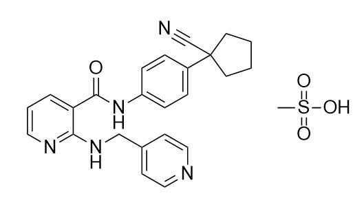 甲醇中阿帕替尼甲磺酸盐溶液，100μg/mL Apatinib mesylate Solution in Methanol, 100μg/mL