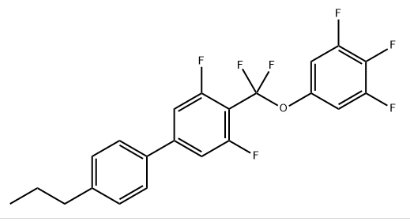 4-[二氟(3,4,5-三氟苯氧基)甲基]-3,5-二氟-4'-丙基-1,1'-联苯 4-[Difluoro(3,4,5-trifluorophenoxy)methyl]-3,5-difluoro-4'-propyl-1,1'-biphenyl