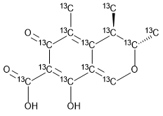 乙腈中桔霉素-13C13溶液，10μg/mL Citrinin-13C13 Solution in Acetonitrile, 10μg/mL