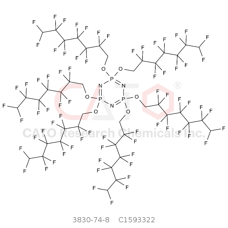 2,2,4,4,6,6-六((2,2,3,3,4,4,5,5,6,6,7,7-十二氟庚基)氧基)-2,2,4,4,6,6-六氢-1,3,5,2,4,6-三氮杂三磷杂苯 Hexakis(1H,1H,7H-perfluoroheptoxy)phosphazene