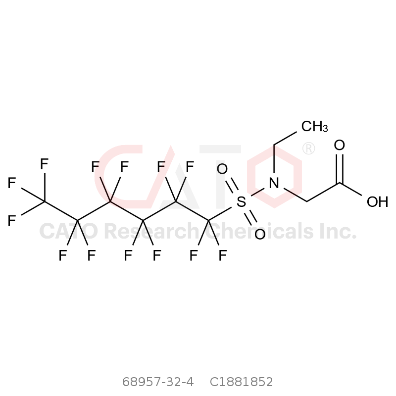 N-乙基-N-[(十三氟己基)磺酰基]甘氨酸 N-ethyl-N-[(tridecafluorohexyl)sulphonyl]glycine