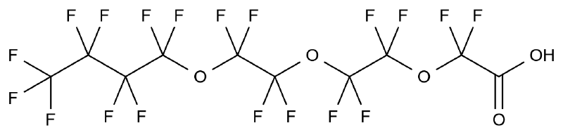 全氟-3,6,9-三氧杂十三烷酸 Perfluoro-3,6,9-trioxatridecanoic acid