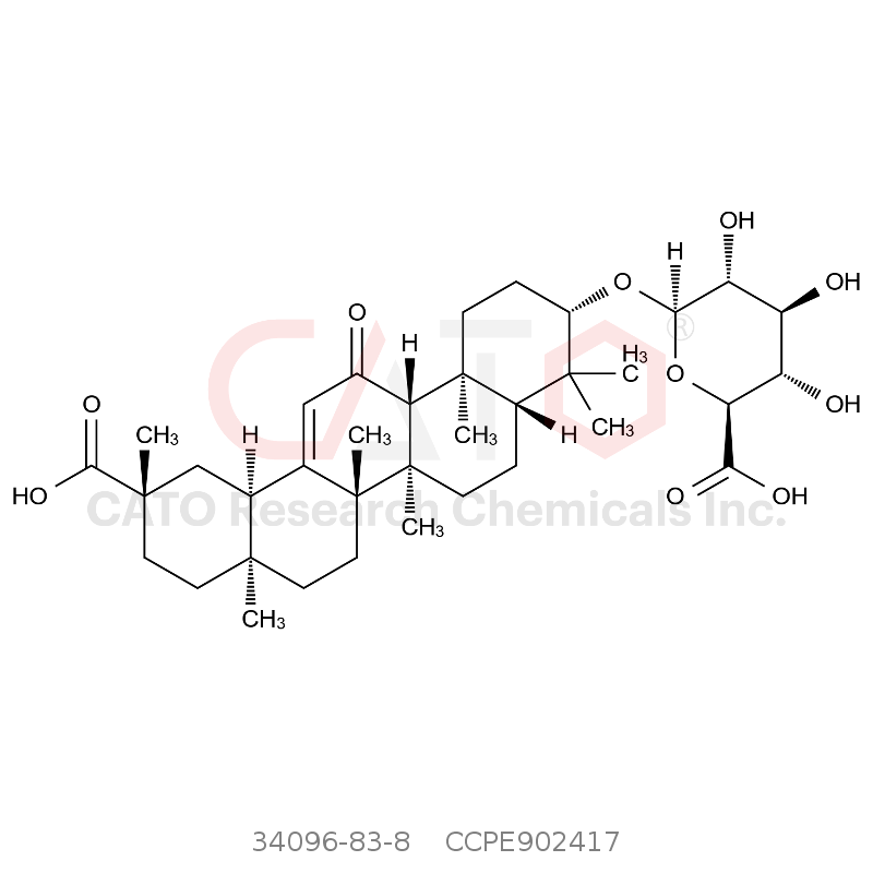 单葡萄糖醛酸甘草次酸 Glycyrrhetic acid 3-O-mono-beta-D-glucuronide