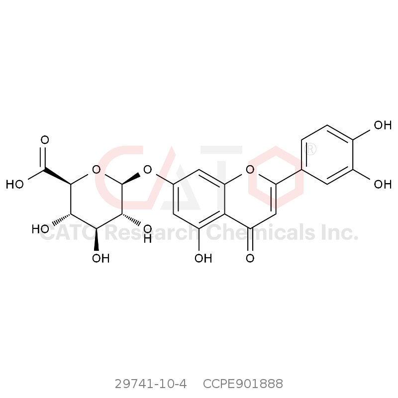 木犀草素-7-O-葡萄糖醛酸苷 Luteolin-7-O-glucuronide