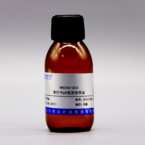 pH value in fruit juice