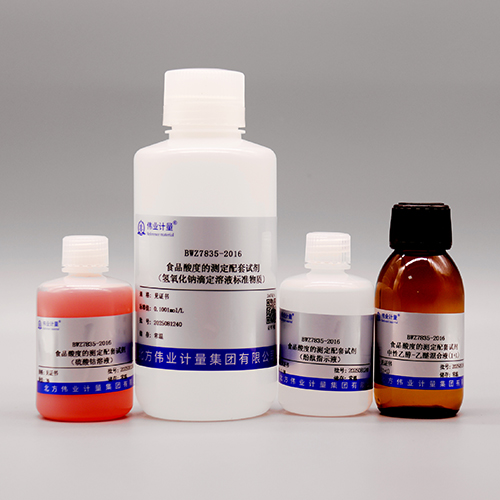 Reagents for the determination of food acidity