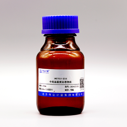 Certified reference materials of viscosity at moderate high temperature