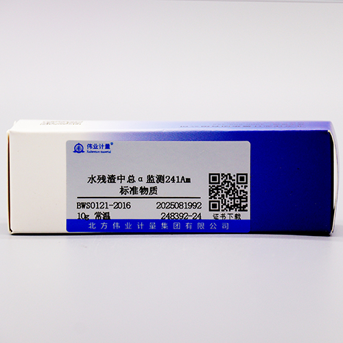 Total α monitoring 241Am reference material