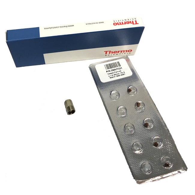 赛默飞|Thermo Fisher|GC-Orbitrap 高温螺母和套箍套件|货号 1R120434-0100|Thermo Scientific Q Exactive GC Orbitrap GC-MS/MS 系统和 Thermo Scientific Exactive GC Orbitrap GC-MS 系统, Each|1pk